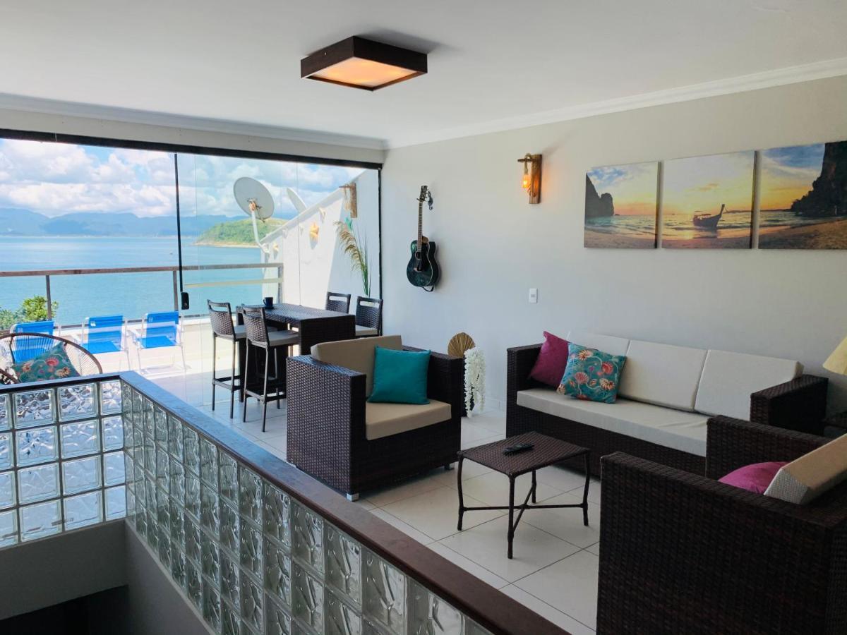 Lindo Duplex Pe Na Areia Com Praia Privativa Caraguatatuba Bagian luar foto